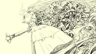 Anime Girl Sketch Wallpaper