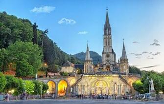 Wallpaper France Sanctuary Of Our Lady Lourdes The