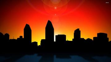 City Skyline Vector Clip Art Library