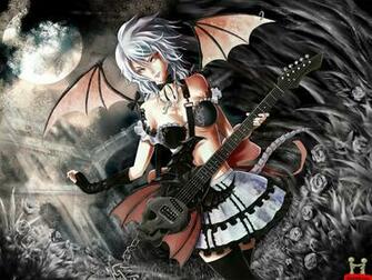 Awesome 3d Girl Playing Guitar Wallpaper E Entertainment