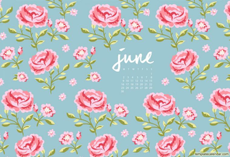 June Wallpaper With Calendar Printable Monthly