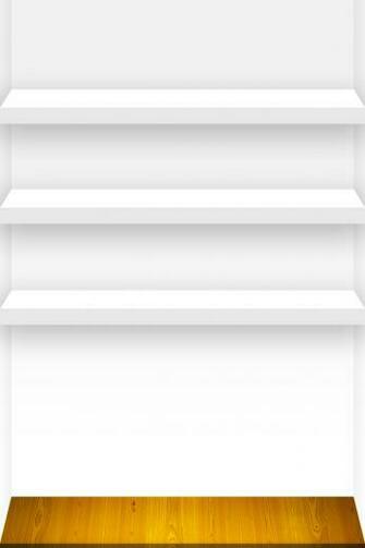 White Shelf iPhone Wallpaper HD