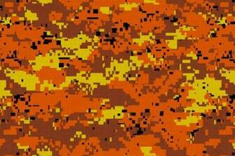 Digital Orange Camo Skin Covers For Custom Style And Protection