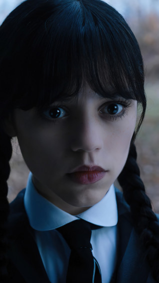 Wednesday Addams Jenna Ortega Series 4k Wallpaper iPhone HD Phone