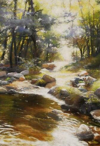 Lands That Sparkle Pastel Paintings Enchanting