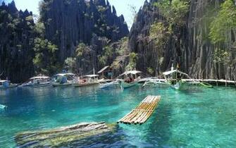 Twin Lagoon Coron Palawan Wallpaper HD Wallpaper13