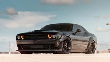Dodge Challenger Srt Black Car Wallpaper HD Image Picture