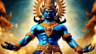 Angry Vishnu Wallpaper