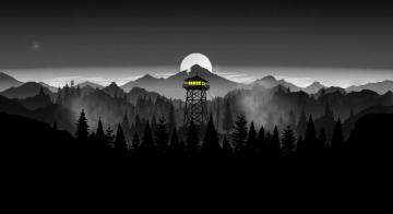 Black And White Firewatch