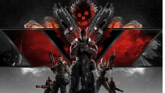 Epic Battle Scene From Gears Of War Wallpaper