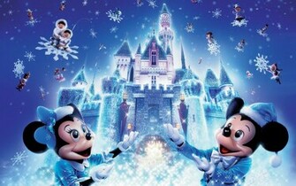 Disney Christmas Wallpaper Background Grasscloth