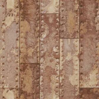 Metal Iron Beam Bar Wall Faux Effect Rust Embossed Textured Wallpaper