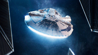 Millennium Falcon Spaceship 4k Wallpaper HD
