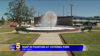 Cleaning Up Bubbles In Fountain At Cisterna Park Costs Taxpayers