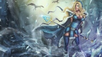 Crystal Maiden Hq Dota Wallpaper