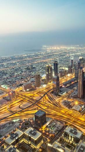 Dubai Aerial Wallpaper iPhone