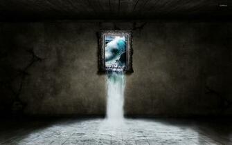 Water Flowing From A Frame Wallpaper Digital Art