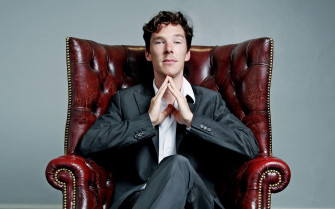 Chair English Actor Celebrity Benedict Cumberbatch HD Wallpaper