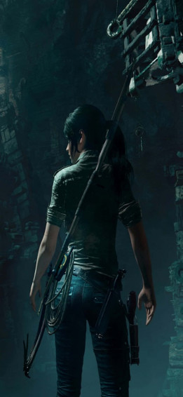 Explore The Depths Of Shadow Tomb Raider On iPhone X Wallpaper