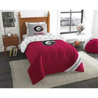 Georgia Bulldogs Contrast Twin Comforter Bed In A Bag