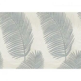 Home Royal Palm Cream Silver Wallpaper By Moda Black Label