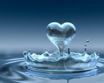 Valentine Day Heart Water Drop Wallpaper IwallHD