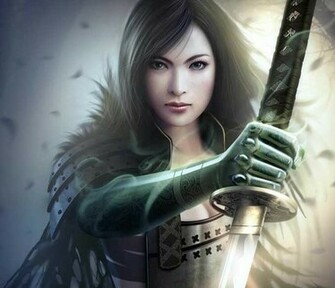 Gorgeous Female Samurai With Sword HD Anime Wallpaper Cute Pretty
