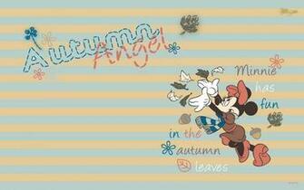 Mickey Mouse Autumn Background