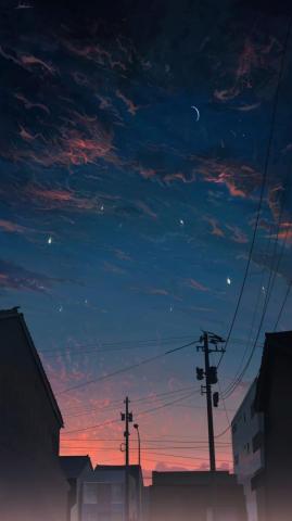 Anime Sky Wallpaper Sunset Background