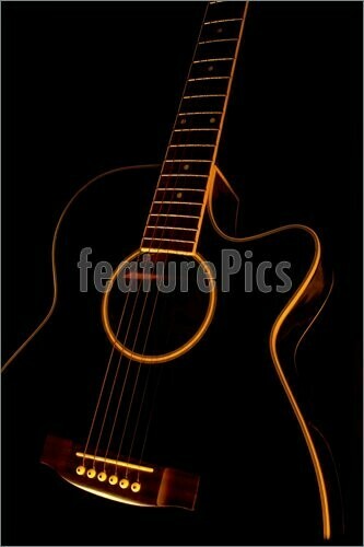 Pics Of Black Guitar In A Background