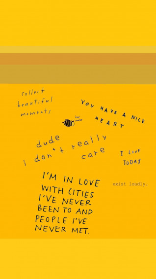 Yellow Aesthetic Wallpaper iPhone Quotes W O R D S