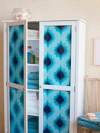 Wallpaper Cabinet Cover Up Source Redbookmag