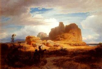 Don Quixote And Sancho Panza German Art Wallpaper Image
