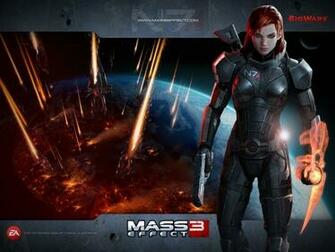 Mass Effect Femshep Commander Shepard Wallpaper Games