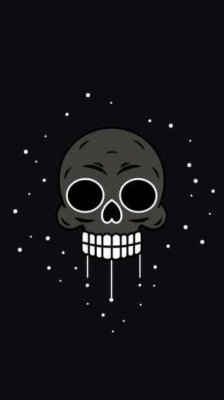 Dark Skeleton Wallpaper Image