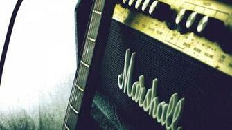 Wallpaper Marshall Amp Guitar Full HD 1080p