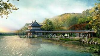 Effect Of HD Landscape Architecture Wallpaper