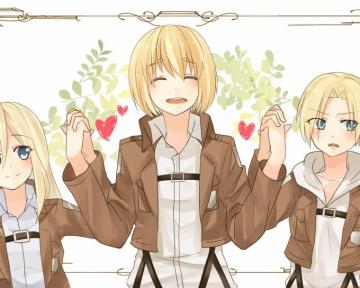 Desktop Wallpaper Historia Reiss Annie Leonhart Armin Arlert