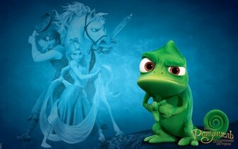 Wallpaper Tangled Pascal For Disney