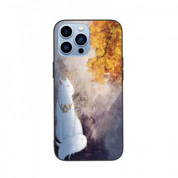 iPhone Case Autumn Leaves And The God Cat Ip13 Pro Max 7in