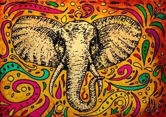 African Indian Elephant By Seethemagic