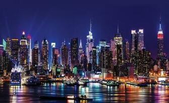 City At Night Wallpaper Murals New York