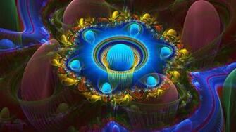 Wallpaper Fractal Background Dive Line Full HD 1080p