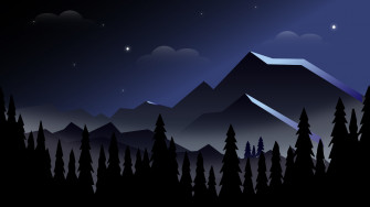 Night Mountains Minimalist 8k Laptop Full HD 1080p 4k