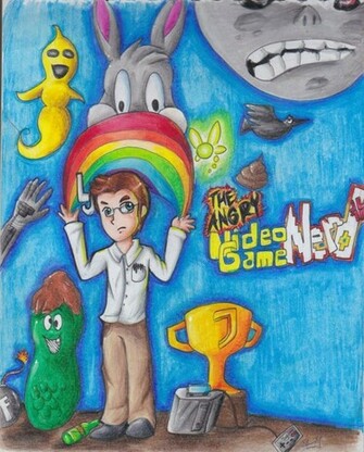 Angry Video Game Nerd Fanart By Rainpaw7