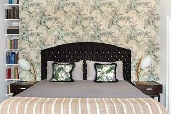 Style Patterned Wallpaper At Home Apartment Tour