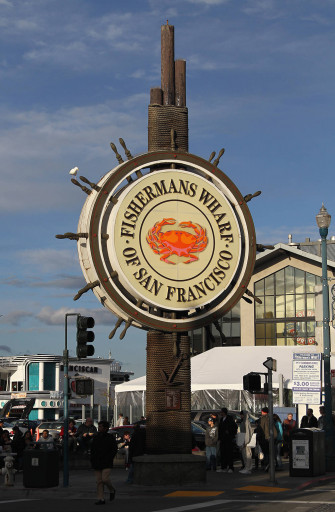 Fishermans Wharf Sign Portrait Wallpaper