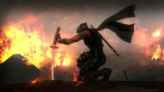 Ninja Gaiden Fantasy Anime Warrior Weapon Sword Fire H Wallpaper