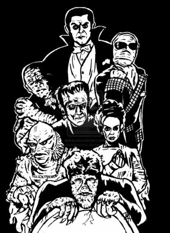 Classic Monsters Wallpaper By