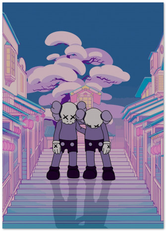 Bestfriends Kaws Illustration Wallpaper